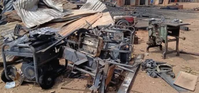 Incendie d’un atelier de menuiserie à Kankan : les pertes estimées à près de 200 millions GNF