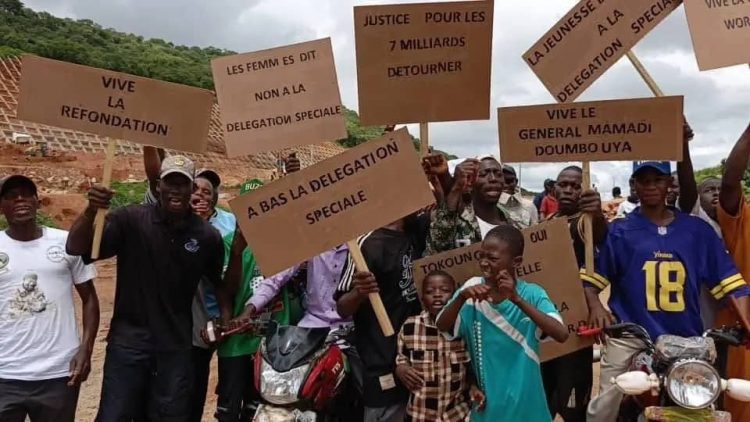 Manifestation à Tokounou