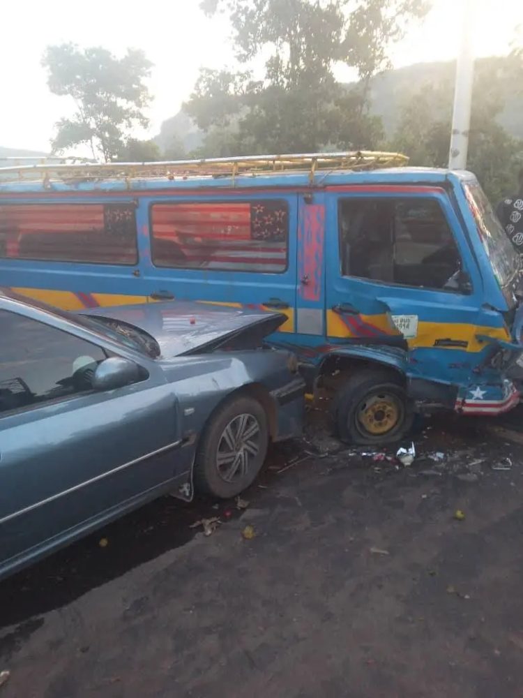 Coyah : un accident de la circulation fait deux blessés et d’importants dégâts matériels