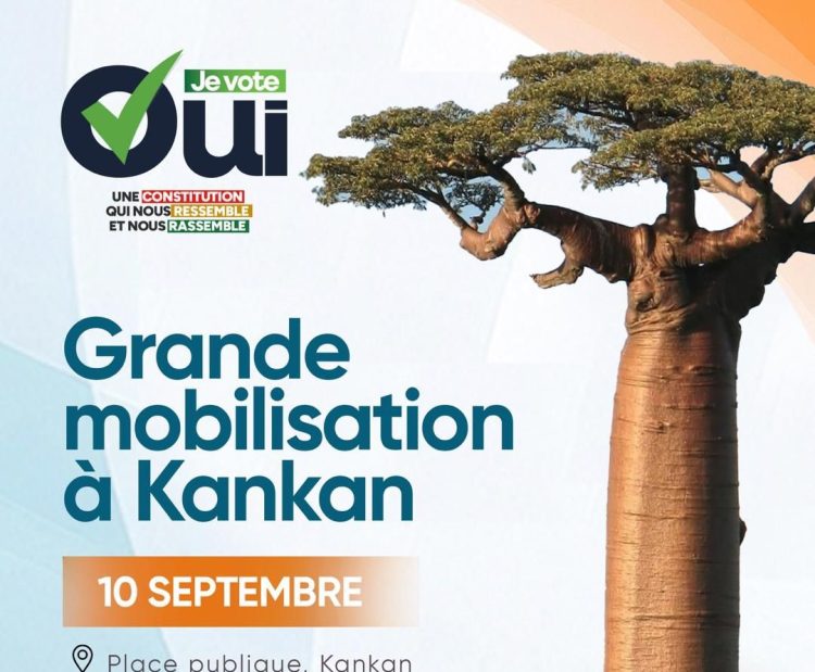 Lancement Kankan mobilisation pour le Oui au référendum
