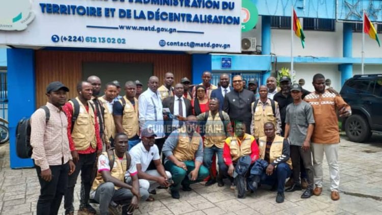 Recenseurs PN-RAVEC manifestent à Kaloum