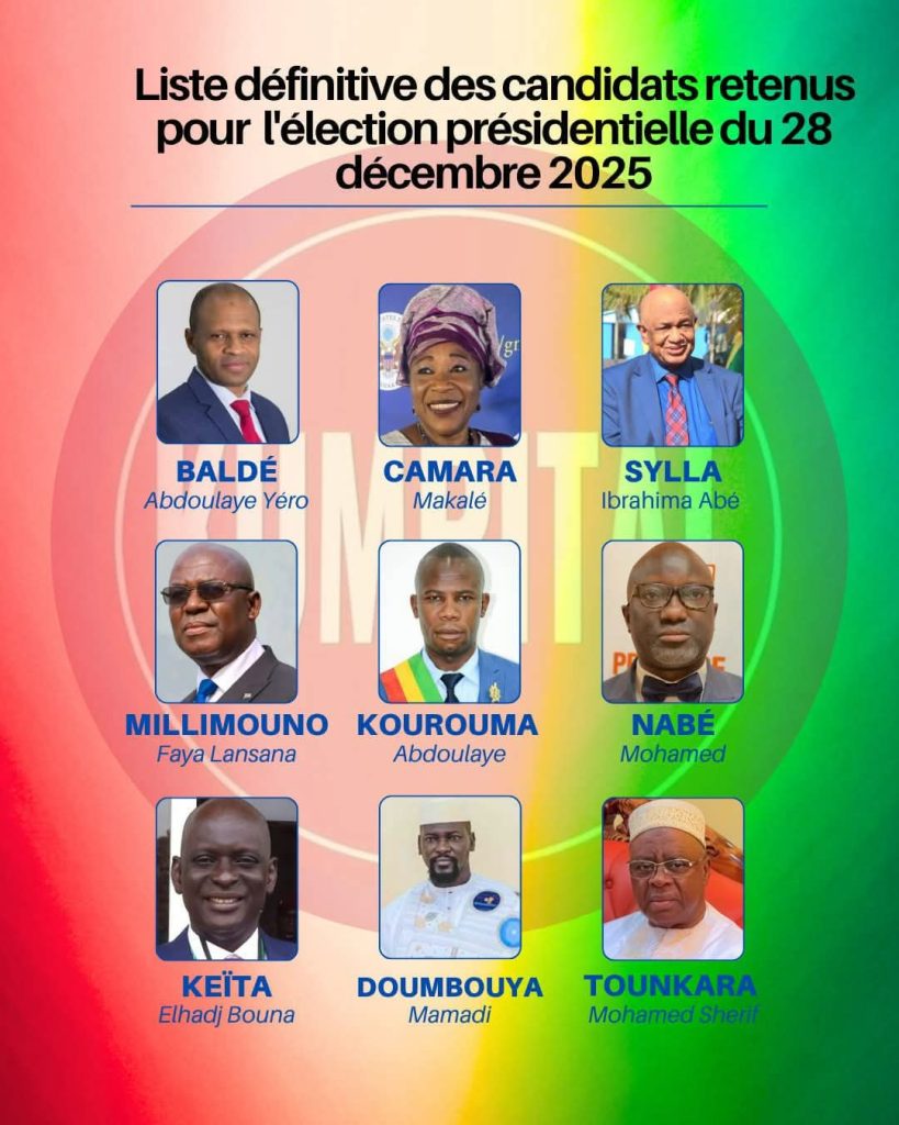 Présidentielle 2025: la Cour suprême valide neuf candidatures