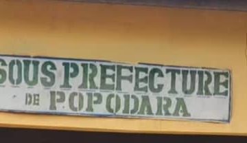 Secousse de la terre à Popodara