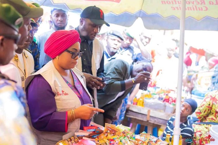 La ministre du Commerce, Fatima Camara à Kindia