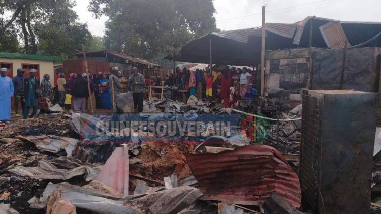 Un incendie fait des ravages à Débélé (Kindia)