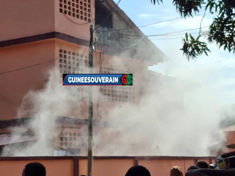 Incendie au TPI de Dixinn