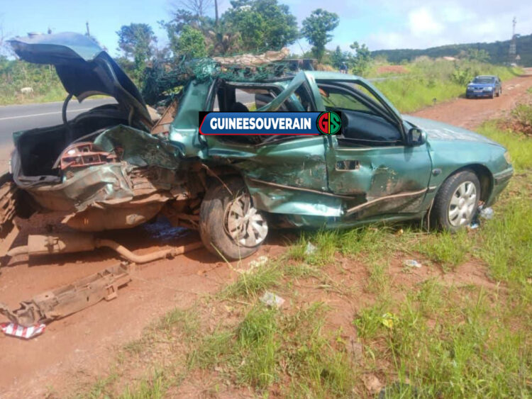 Kindia-Coyah : 9 blessés dans une collision entre deux véhicules à Labota (PK 46)