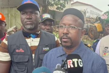 Démolition de la maison centrale de Conakry