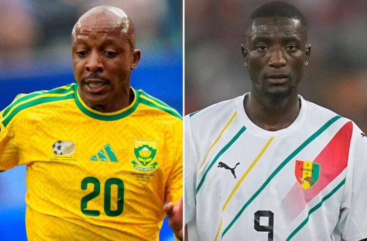 L’Afrique du Sud a battu la Guinée 2-1 à Johannesburg pour son entrée dans les éliminatoires de la CAN 2027, grâce à des buts d’Ime Okon et Samukele Kabini. L’Afrique du Sud a battu la Guinée 2-1 ce samedi 26 septembre 2026 au Orlando Stadium de Johannesburg, pour la première journée du groupe D des éliminatoires de la CAN 2027. Les Bafana Bafana ont ouvert le score à la 30e minute par Ime Okon. Sur un ballon revenu dans la surface après un centre, le défenseur sud-africain a trouvé l’ouverture au premier poteau pour donner l’avantage aux locaux. La Guinée a tenté de réagir avant la pause. Serhou Guirassy a notamment inquiété la défense sud-africaine, mais l’Afrique du Sud est rentrée aux vestiaires avec son avantage d’un but. Le Syli national est revenu à hauteur en seconde période. Un coup franc de Guirassy a été repoussé avant de revenir sur Seydouba Cissé, qui a égalisé pour la Guinée. L’Afrique du Sud a repris l’avantage à la 77e minute. Yanela Mbuthuma a lancé Samukele Kabini dans le dos de la défense guinéenne, et le latéral gauche a conclu l’action pour porter le score à 2-1. Ce succès permet aux Bafana Bafana de prendre trois points dans un groupe D particulier. Le Kenya étant déjà qualifié pour la phase finale en tant que co-organisateur de la CAN 2027, seule la meilleure autre sélection du groupe accompagnera les Harambee Stars. L’Afrique du Sud affrontera ensuite l’Érythrée le 30 septembre. La Guinée recevra le Kenya le 1er octobre.