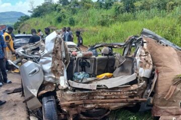 Kindia, RN1, accident, collision, Libyboungni, Friguiagbé, Coyah, circulation, sécurité routière, Guinée.