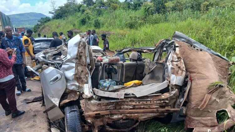 Kindia, RN1, accident, collision, Libyboungni, Friguiagbé, Coyah, circulation, sécurité routière, Guinée.