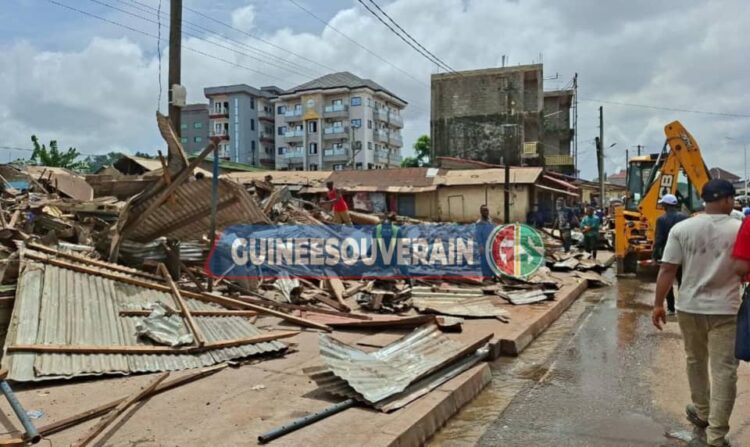 Soumanbossia: démolition du marché Limania