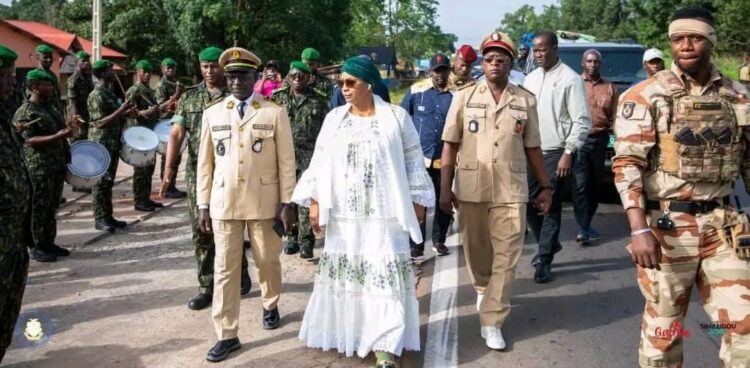 La ministre Djénabou Touré en visite à Kankan
