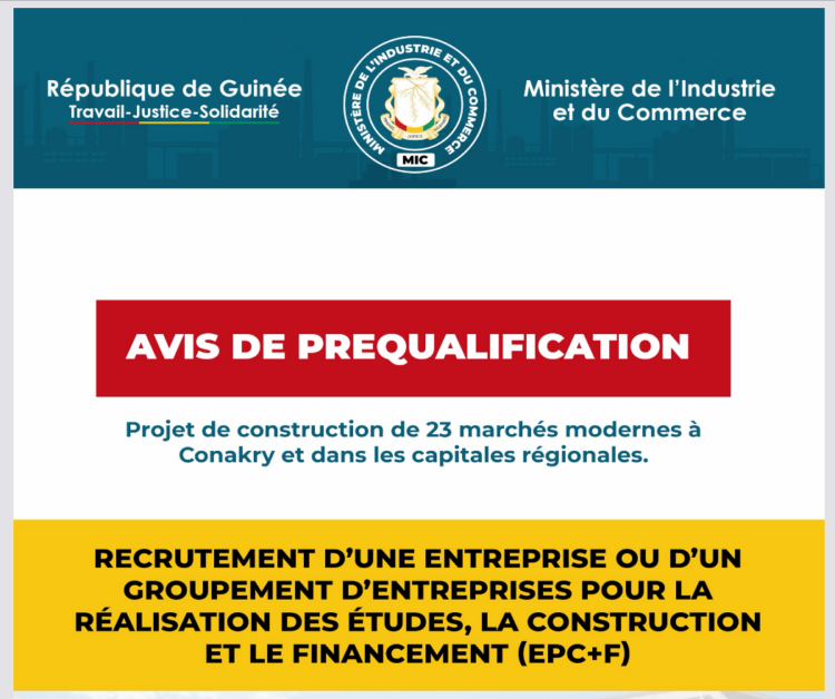 Le ministère du Commerce recherche un opérateur